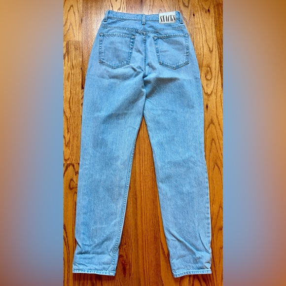 Mother Snacks High Waist Double Stack Ankle Jeans Straight Leg Women’s Size 27 - Picture 11 of 11